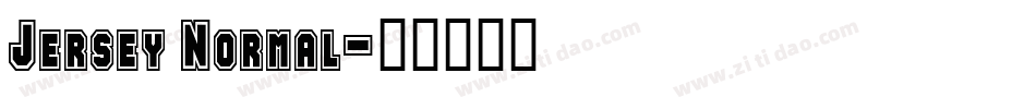 Jersey Normal字体转换
